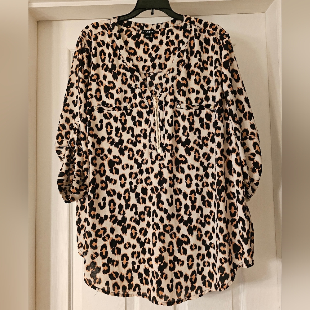 Leopard Print Blouse
